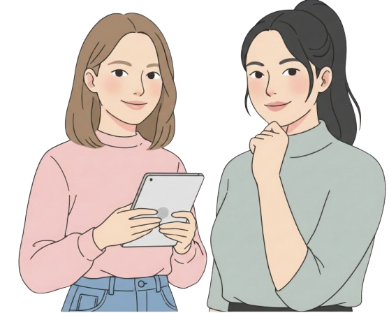 Dvě ženy s tabletem